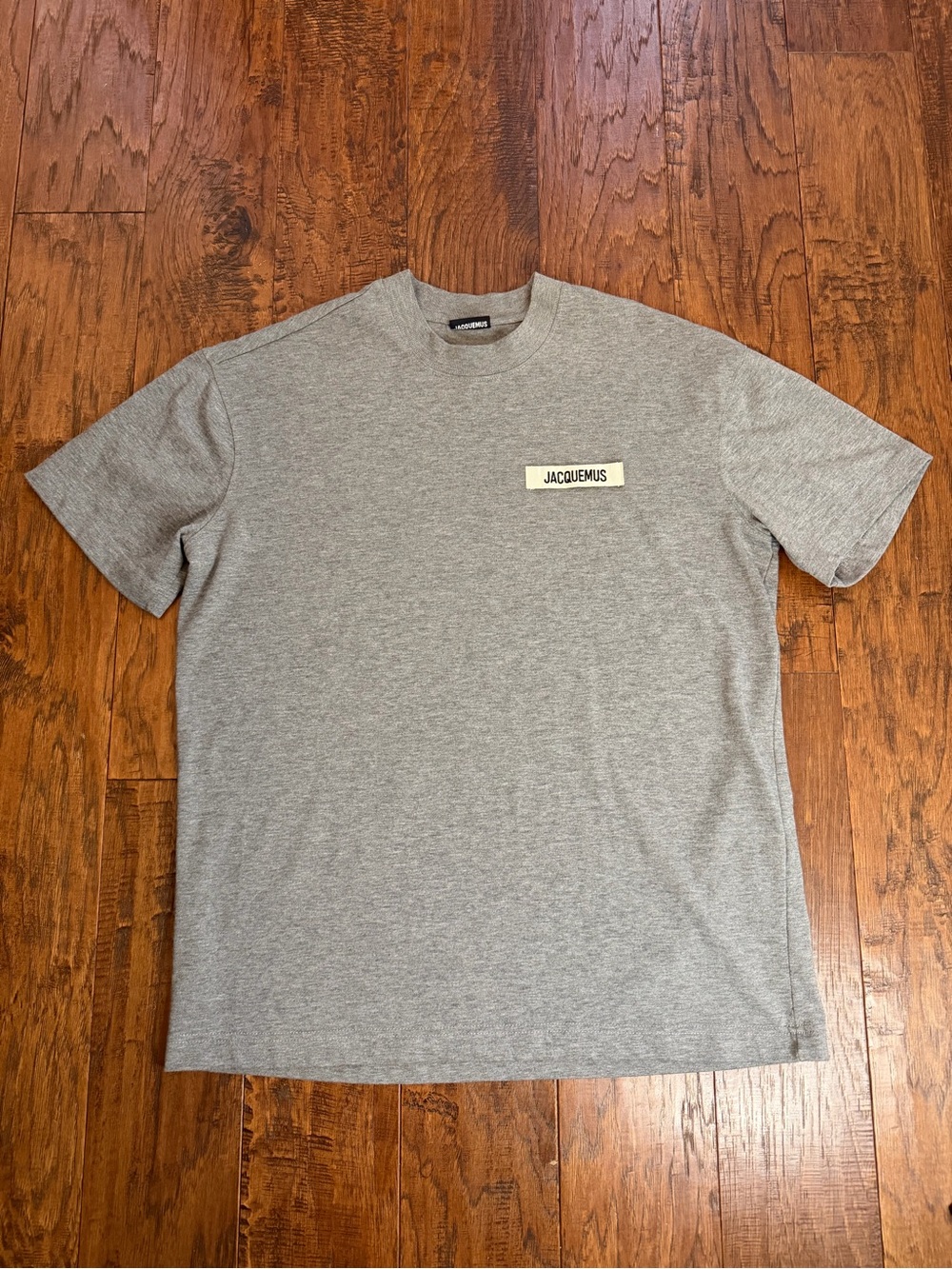 Jacquemus Gray The Gros Grain Men’s T Shirt L